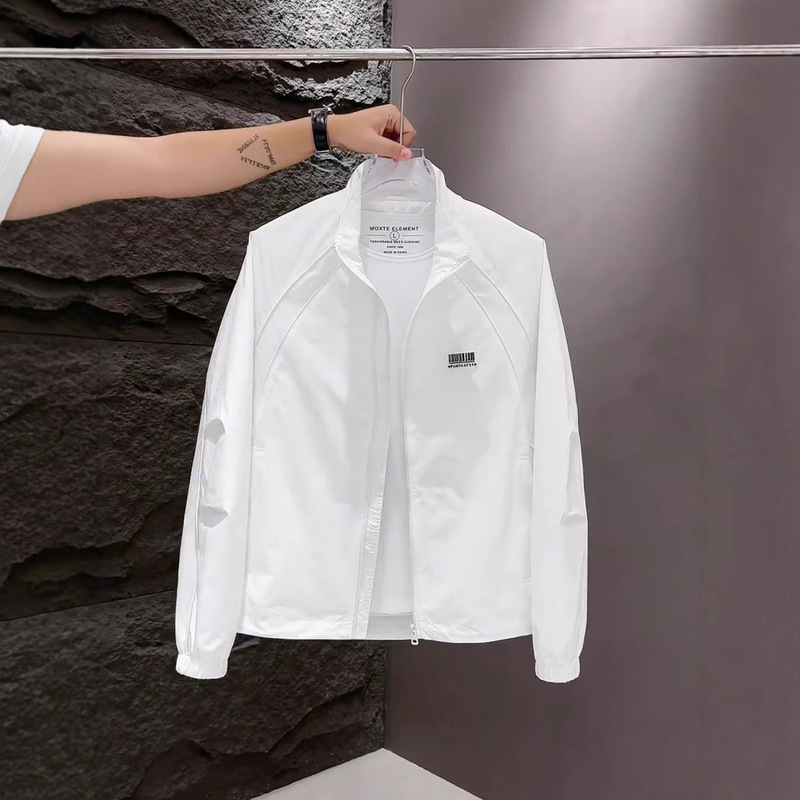 Autumn High-end Fashion Collar Jacket Jacket Men's Simple Loose All-match Rush Clothing Sun-protective Clothing Autumn High-end Fashion Collar Jacket Jacket Men's Simple Loose All-match Rush Clothing Sun-protective Clothing