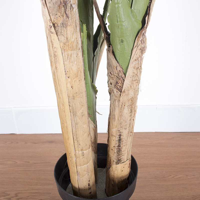 Sensación de la mano Simulación de hojas Árbol de plátano Plantas verdes Plantas grandes en macetas Sala de estar Árbol de simulación Árbol de plátano tropical Paisajismo Decoración de plantas verdes