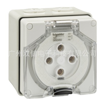 S56SO450-GY 奇胜CLIPSAL三相四极防水防尘圆脚插座