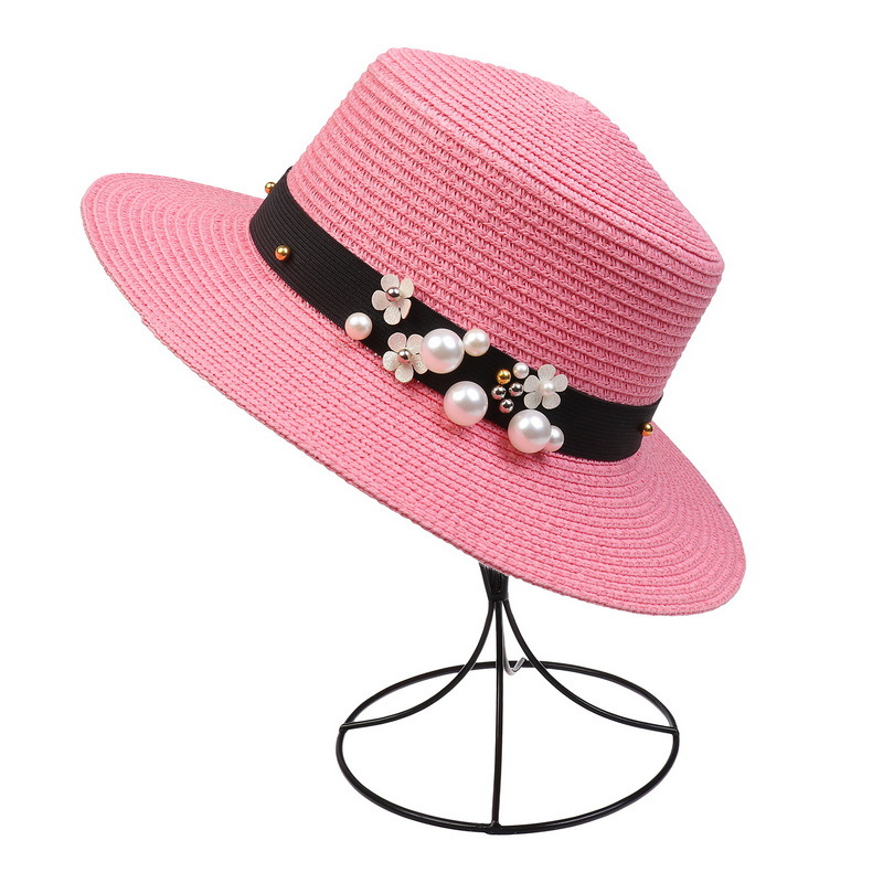 Women's Elegant Color Block Flower Big Eaves Fedora Hat display picture 4