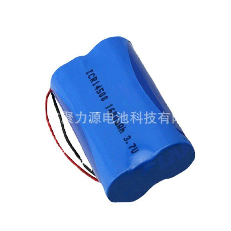 供应圆柱锂电池组14500 800MAH 3.7V两只并联组合5号锂电池