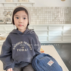 2023 new children's winter clothing children's Korean style double suede long-sleeved sweatshirt boys and girls autumn clothing 122698