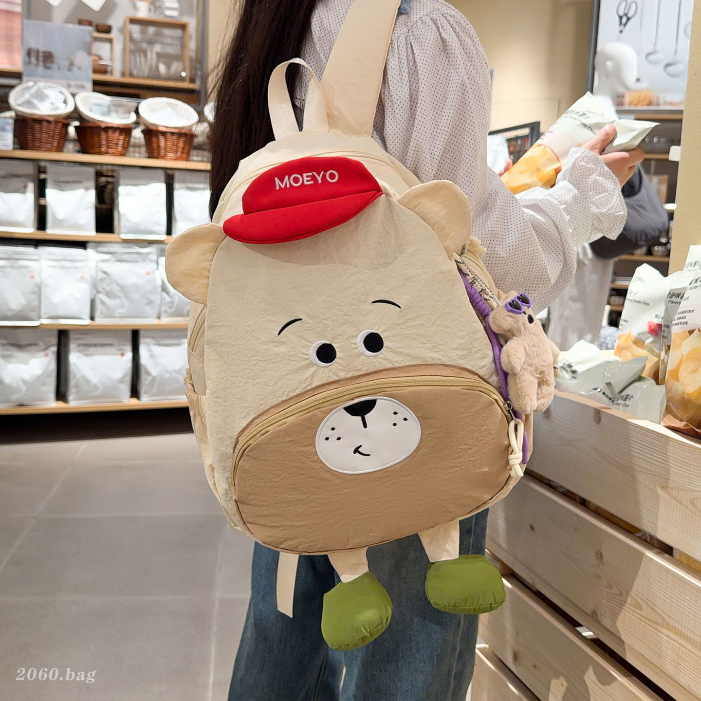 Gran capacidad coreana oso 2026 mochila de chicas mochila de dibujos animados mochila de estudiantes nuevos estilos de mujer lindos