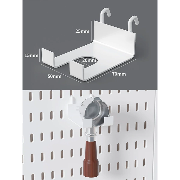 Coffee handle, white tubing