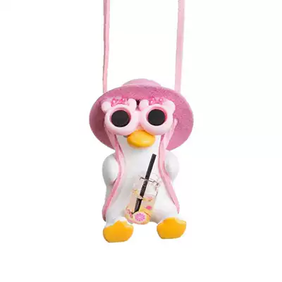 Car Interior Accessories Female Duck Swing | Car hanging - pink-cap-milk-bottle