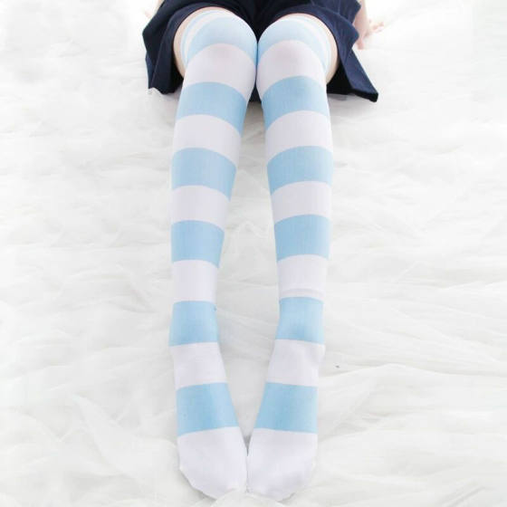 Sweet Girl Cat Claw Over-the-Knee Socks Women's Secondary Japanese Lolita Soft Girl Cute Cat Long Barrel White Stockings