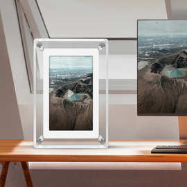 7寸透明数码相框电子相册图片视频播放器创意桌面摆件跨境产品