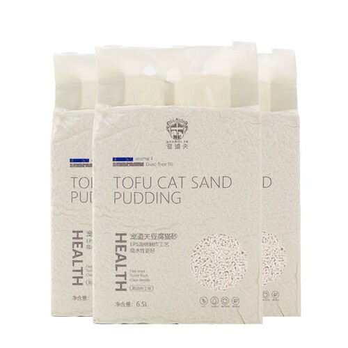 Petdofu Tofu Cat Litter Bulk Wholesale 6.5L Deodorizing Fast Clumping Mixed Tofu Litter Cat Cleaning Supplies