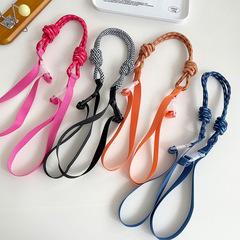 Adjustable niche design eco-friendly shopping bag nylon fabric embroidery floral hand-held canvas extended shoulder strap crossbody strap