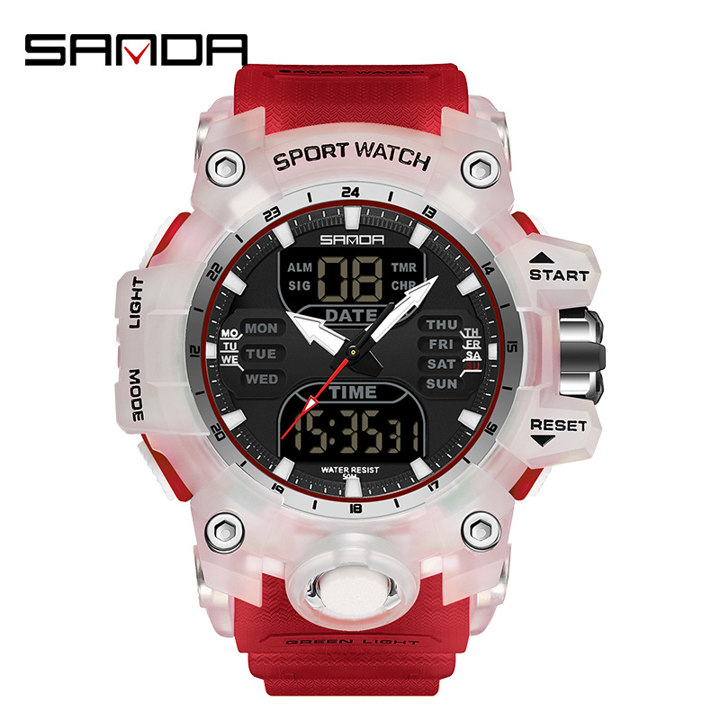 6126 [men's style] transparent red