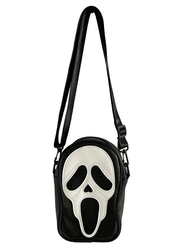 Foreign Trade Shoulder Bag Female Stylish Funny Skull Bag Male Halloween Ghost Messenger Bag Pu Fashion Mobile Phone Small Shoulder Bag