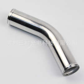 新款通用汽车改装涡轮增压中冷器铝管弯45度口径76mm 长度300mm