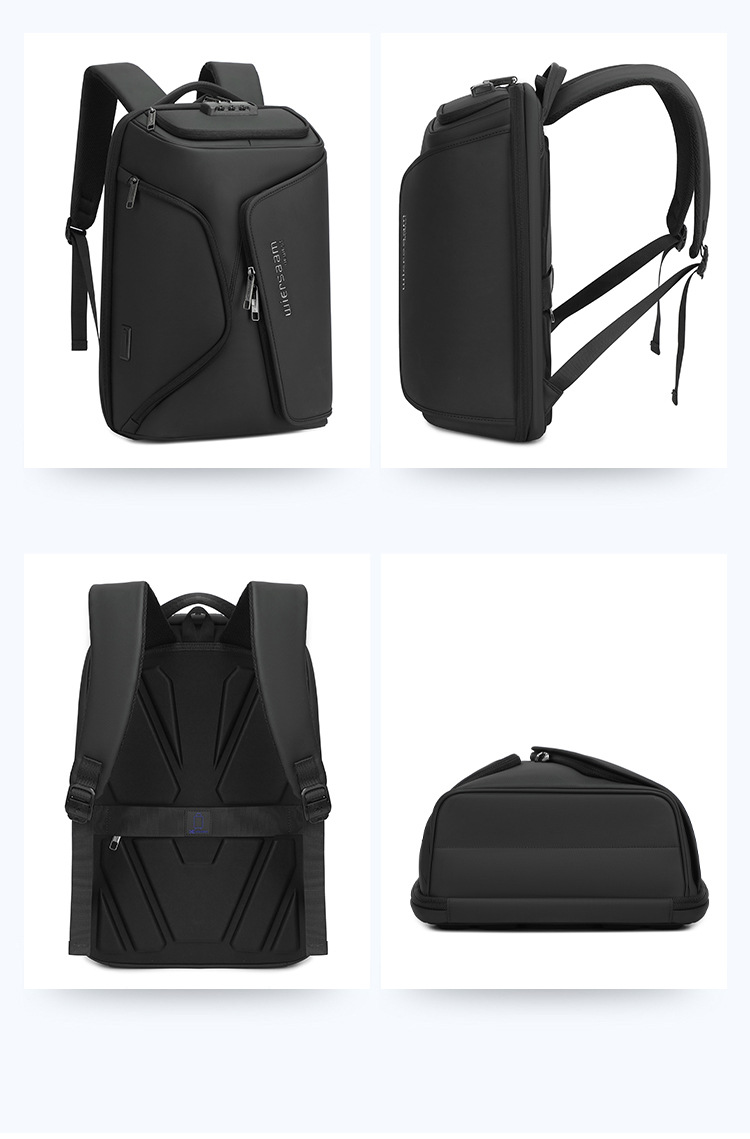 Rucsac de călătorie cu blocare TSA, geantă antifurt pentru laptop de 35 l pentru bărbați și femei, geantă de lucru impermeabilă pentru facultate, port USB, se potrivește computerului de 15 inchi, negru_voghion.com
