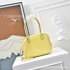 H家真皮时尚小众高级感包方包小方包精致盒子包包牛皮手提箱子包