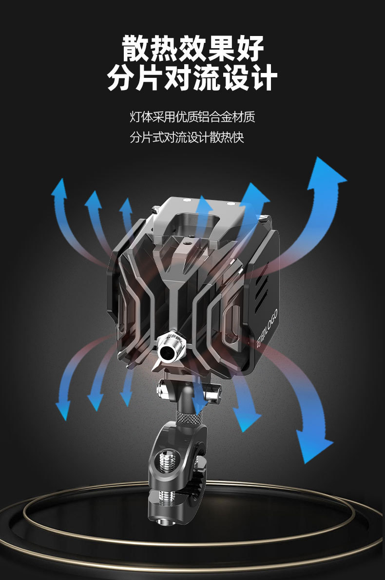 Motorcycle Waterproof LED Spotlight Super Bright High Beam