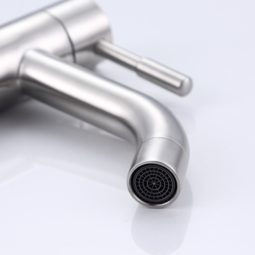 Cross-border single cold water faucet 304 stainless steel basin faucet factory bathroom bathroom table washbasin wholesale
