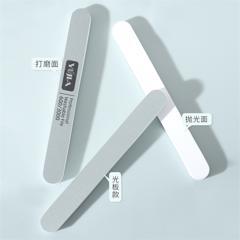 YUJIA nail art verde y blanco tira de pulido de doble cara 600/3000 Wenwan tira de pulido para frotar barra de plata venta directa de fábrica