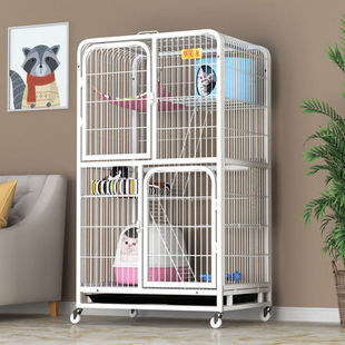 Cat Cage Cat Villa Household Indoor Three-storey with Toilet Super-large Free Space Cat Nest Cat House Cat Ann