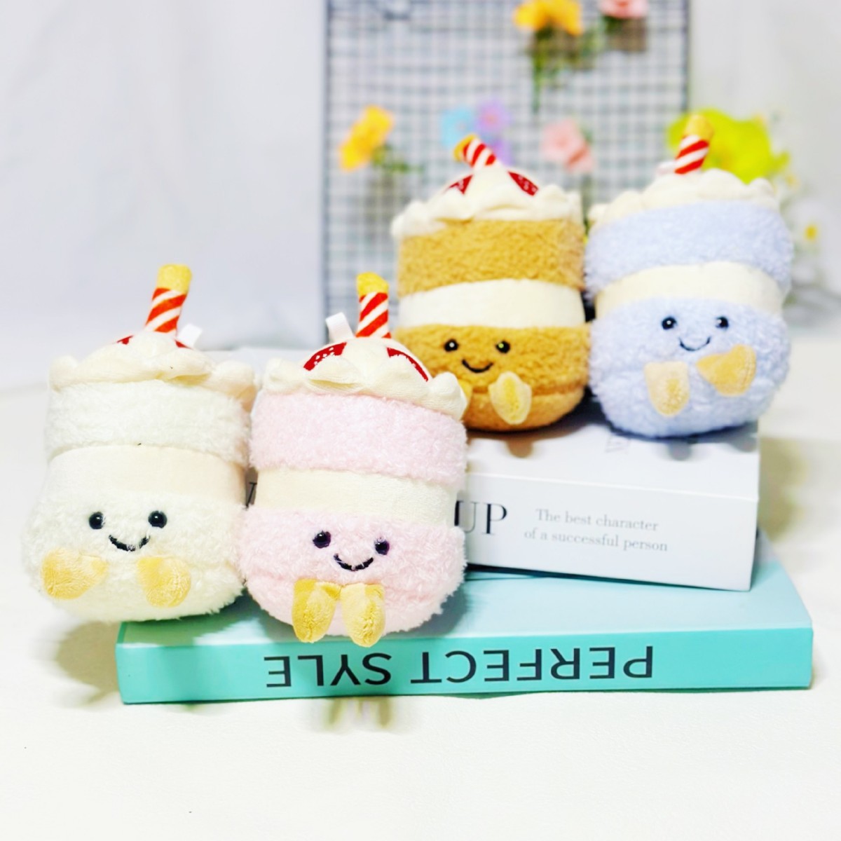 趣味蜡烛蛋糕杯子毛绒挂件公仔可爱仿真蛋糕玩偶创意布偶娃娃批发