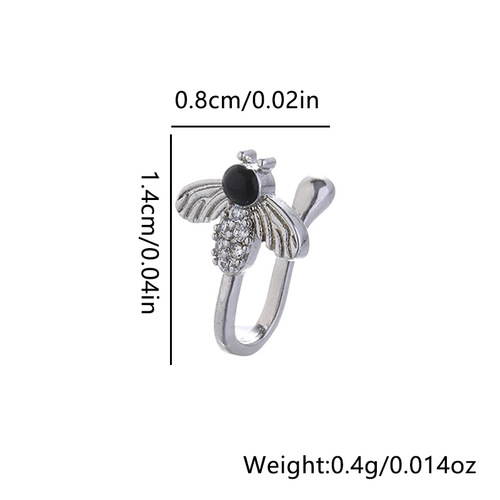 Gute cross-border creative bee spider fish bone non-piercing nose clip European and American fashionable fake nose ring U-shaped nose ornament