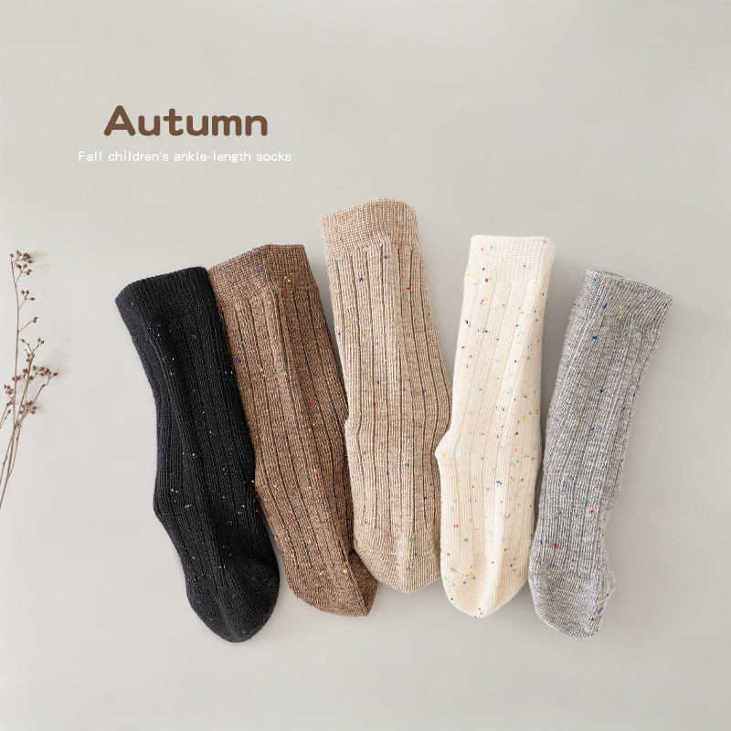 Baby Socks 2026 Autumn And Winter New Style Seamless Non-binding Solid...
