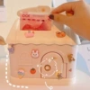 Creamy powder white+sticker+4 random patch+key