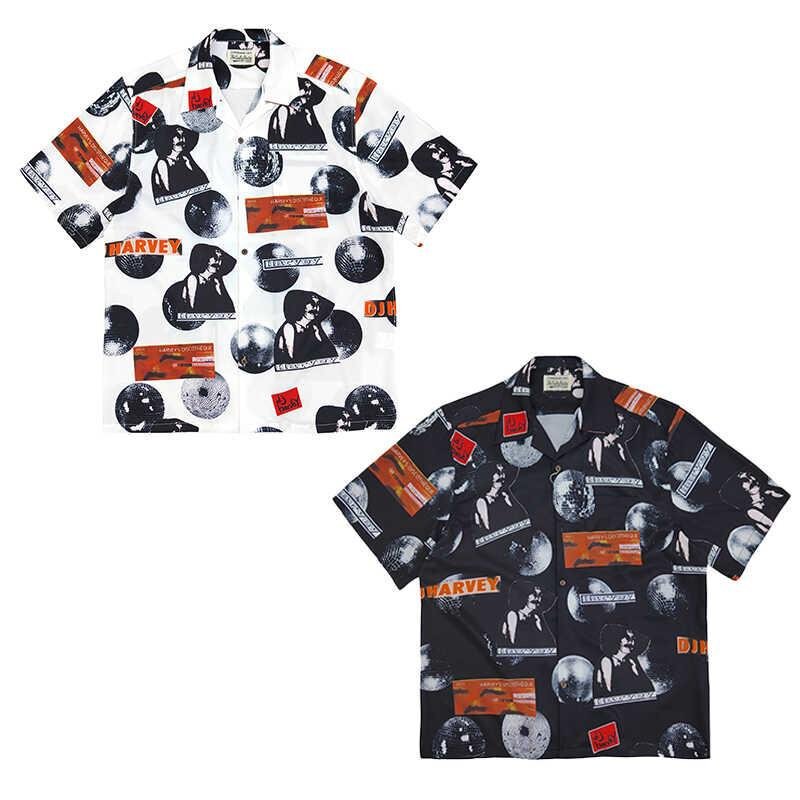 Wacko Maria Summer Figure Full Print Shirt Street Loose Hawaiian Vacation Style Short Sleeve Shirt