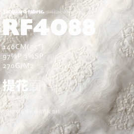 多色双层夹丝三明治提花布料箱包家纺服装时装设计师面料RF4088
