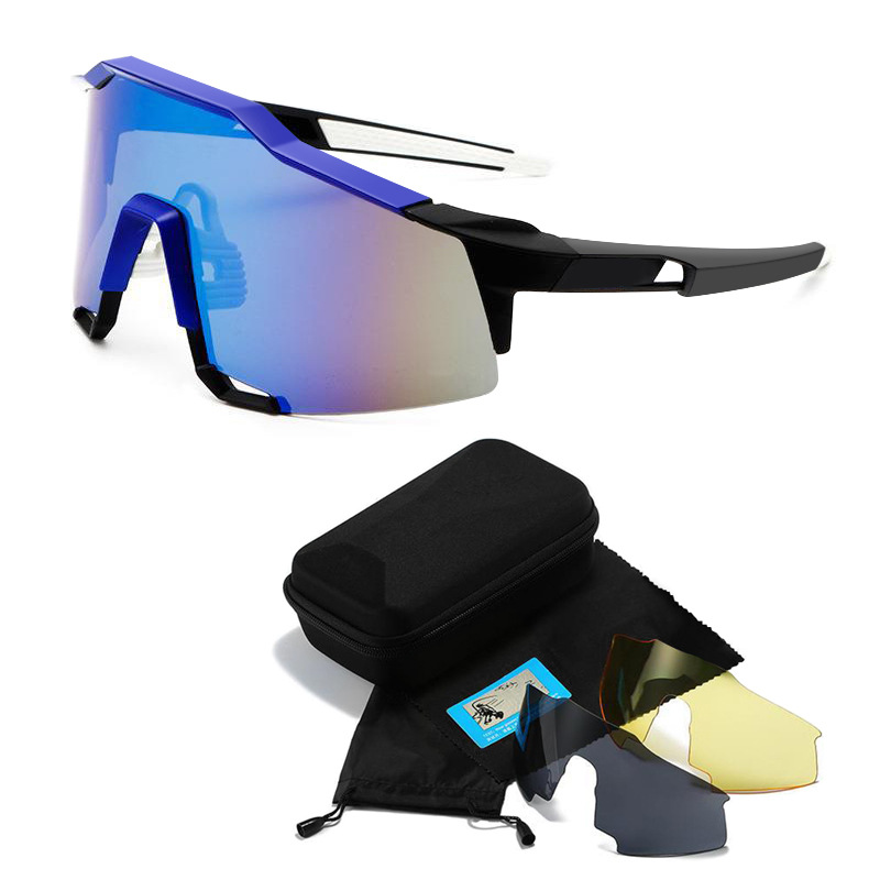 New men's and women's outdoor sunglasses, colorful bicycle frame, windproof riding sunglasses_voghion.com