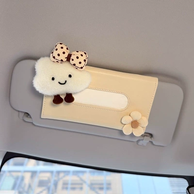 2026 New Model Car Tissue Car tissue box/set - cloud-bow-visor-tissue-bag