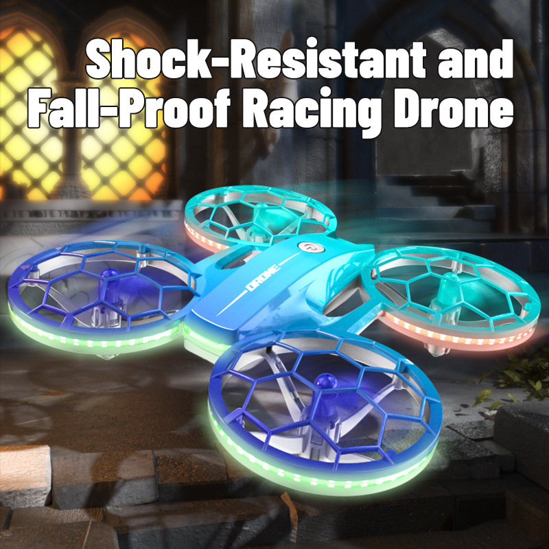 Jjrc Youth Competition Drone with Colorful Lights, Safe and Drop-Resistant, Beginner Coach Toy Remote Control Airplane