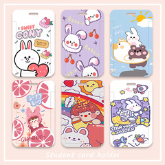 Cute Rabbit Cartoon Campus Card Student Meal Card Bus Card Subway Access Card ID Card Kindergarten Pick-Up Card Holder