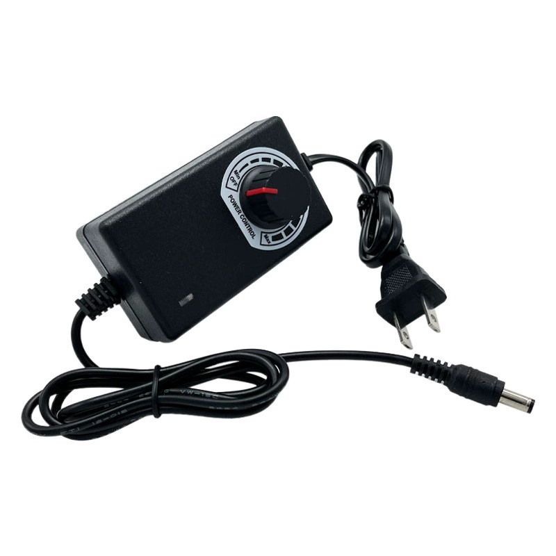 3-12V2A Регулируемое напряжение постоянного тока Двигатель вентилятор светодиодный свет с контролем скорости контроль температуры затемняющий адаптер