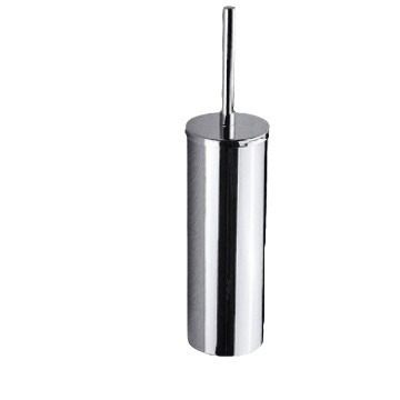 304 Stainless Steel Toilet Brush Holder Luxury Minimalist Design Wall-Mounted Silicone Toilet Brush with Lid for Cornerless Cleaning in Toilets and Bathrooms
