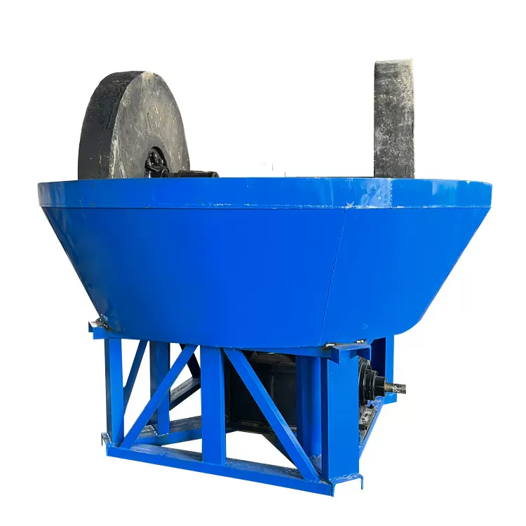 沈德生产1500型选金设备碾金机 轮碾机 金矿石岩尾矿湿锅现货出售