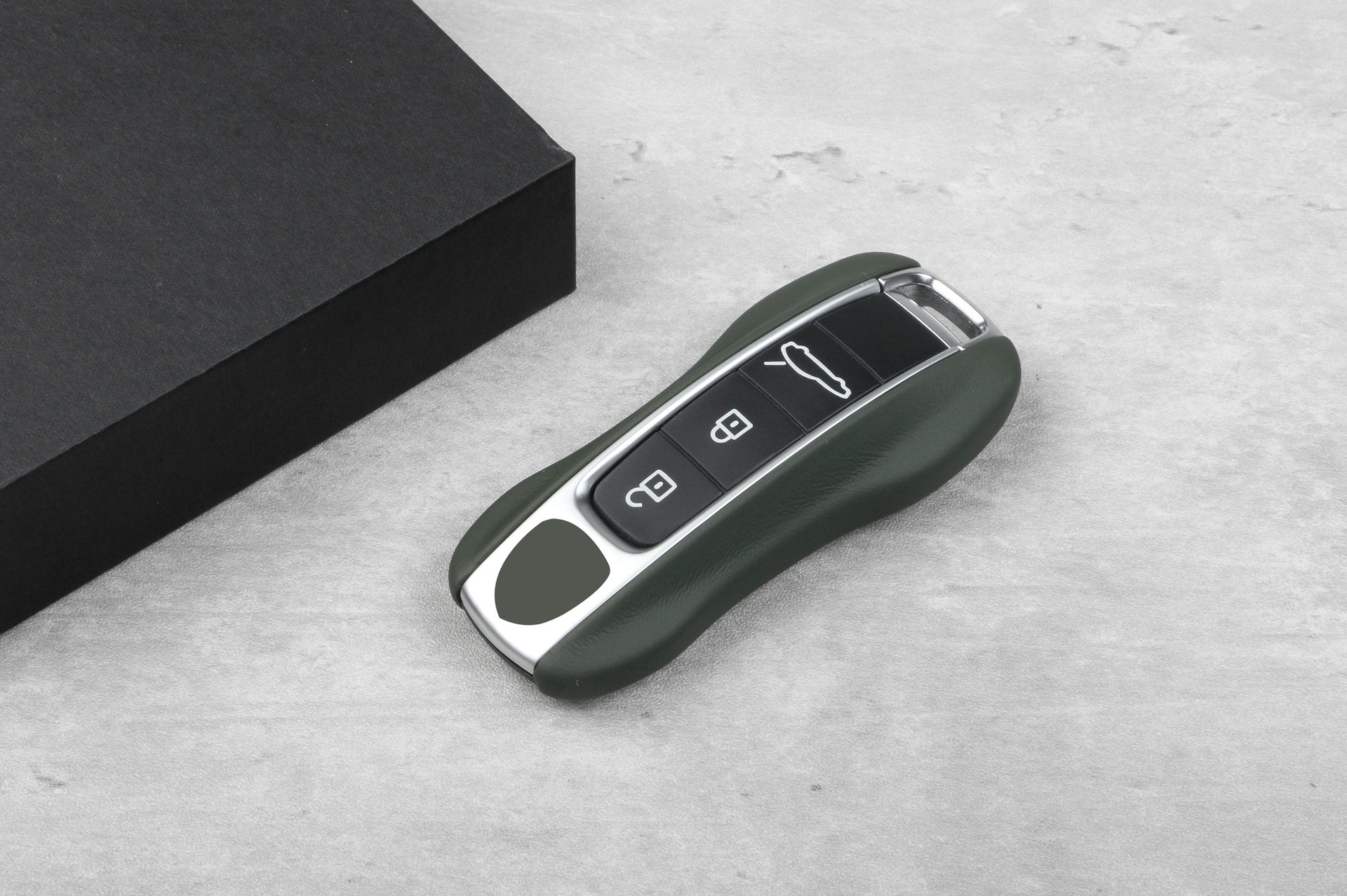 Suitable for Porsche Leather Key Case New Cayenne Cayenne Palamela Panamera911Taycan