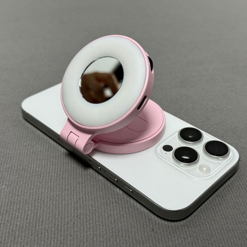 ポータブル磁気携帯電話補助光LEDアンカー手持ち写真撮影専用照明化粧ライト|undefined