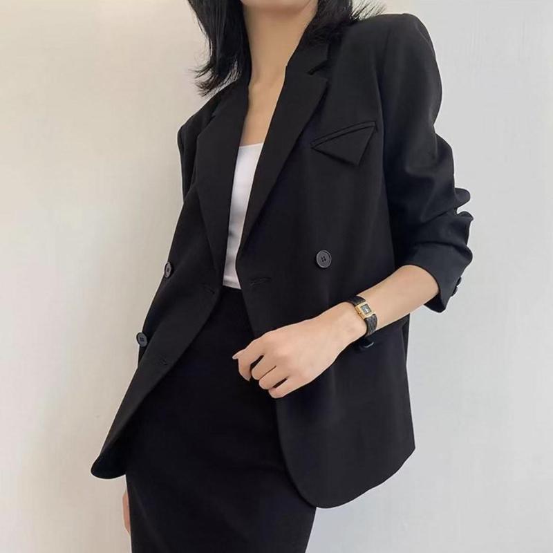 春秋气质白色2025西装外套小个子新款宽松休闲西服上衣米白色|undefined