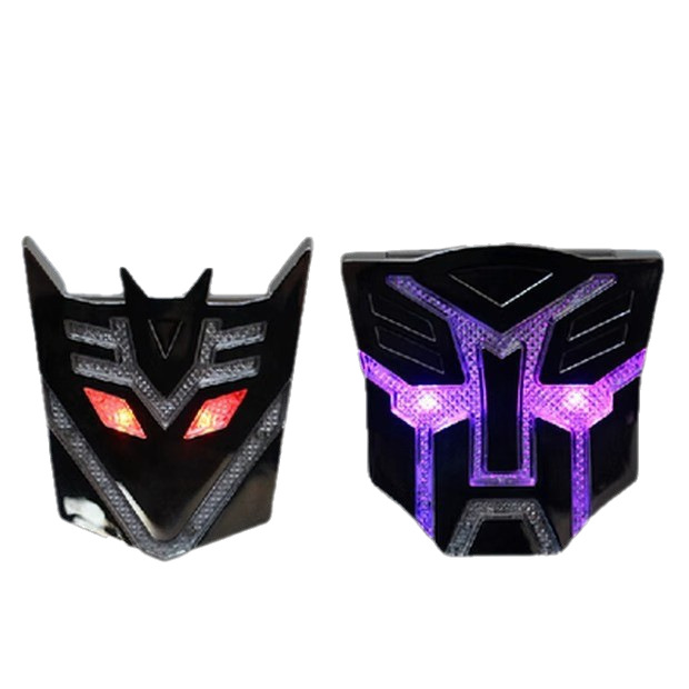 Lámpara de advertencia solar personalizada estereoscópica de modificación de marca de automóvil de red metálica de protección de automóvil de arañazos