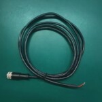 两芯母头线 剥镀 m12连接器防水连接器电源电源线端子