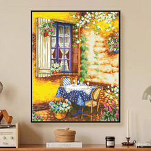 十字绣厂家抖音快手小红书一件代发2025新款线绣客厅刺绣欧式风景