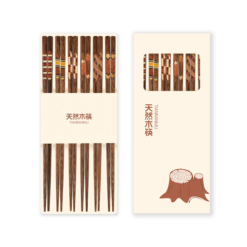 E06-KED105 일본식 닭날개 나무젓가락 6가지 색상 혼합팩