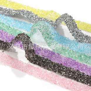 Cross-Border Supply of 1.2cm Wide Resin Drill Tape DIY Self-Adhesive Transparent Color Loose Diamond Adhesive Patch Drill Strip Double-Sided Adhesive Drill Strip