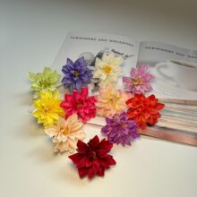 小丽花仿真花菊花花头节日家居装饰假花婚庆摄影道具餐厅装饰仿真