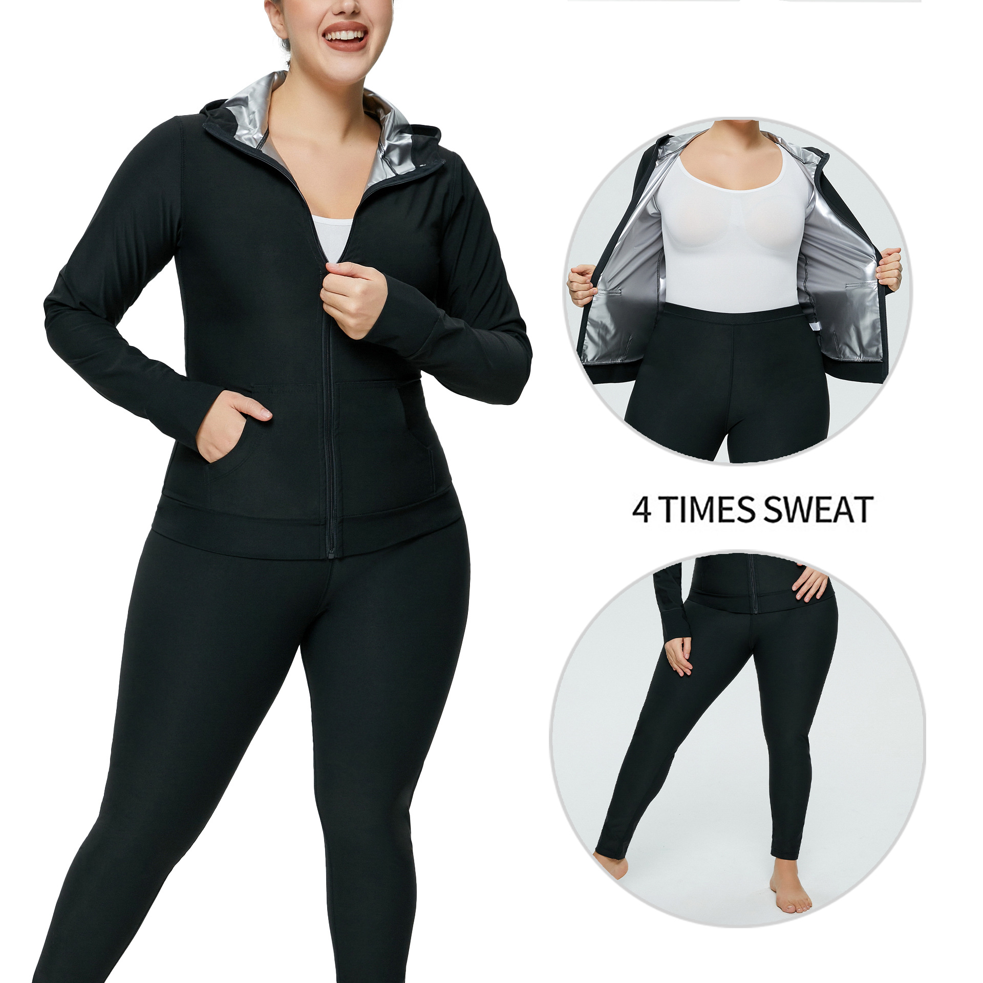 Pantalones de cuerpo de Amazon para mujer, deportes de cintura alta, fitness, ropa de sudor violento, pantalones de sudor de yoga con botones europeos y americanos, pantalones de cintura y abdomen