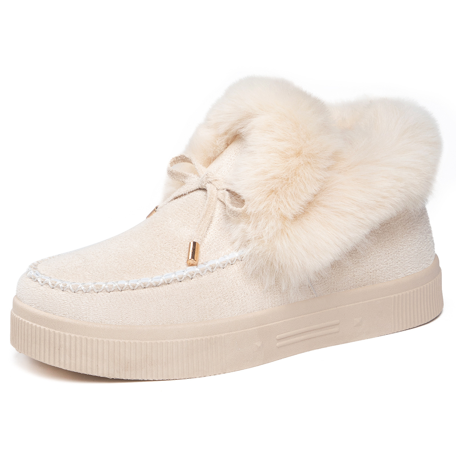 Zapatos de algodón de mujer botas de mujer transfronterizas TEMU botas de gran tamaño para mujeres botas de nieve de vello gruesas botas de algodón caliente a prueba de frío