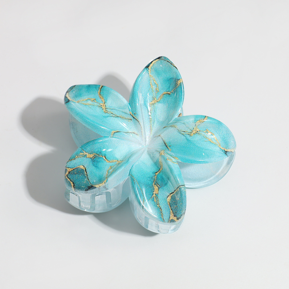 58g Weight Hair Claws Hair Accessories Type 1 Piece Quantity Daily Occasion Plastic Material Plumeria Pattern Women's Gender Sweet Style Sweet Women's Plumeria Plastic Hair Claws 9