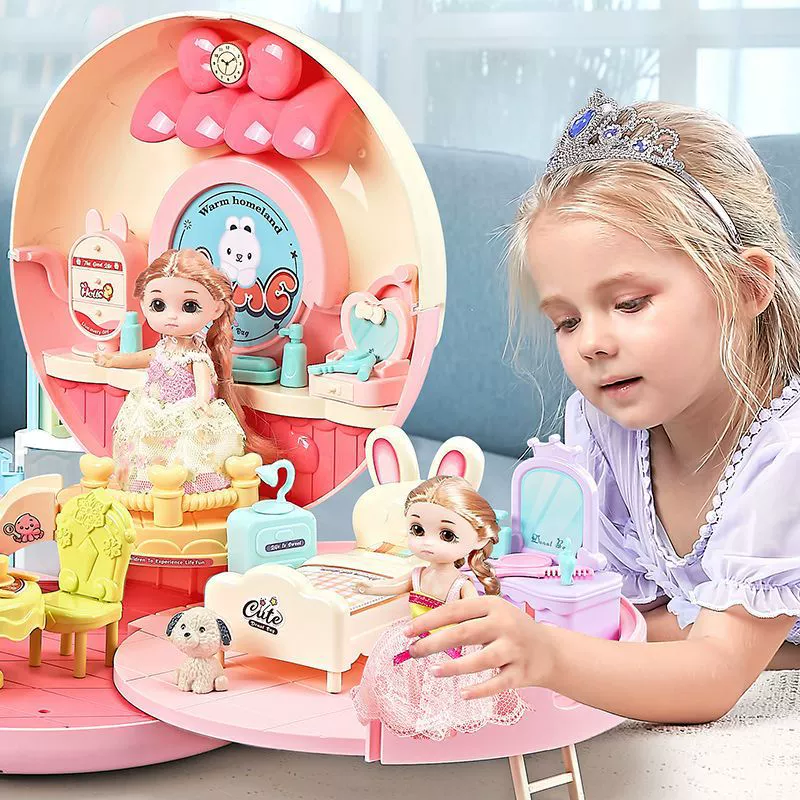 Семейная игрушка, пончик для принцессы, реалистичная система хранения