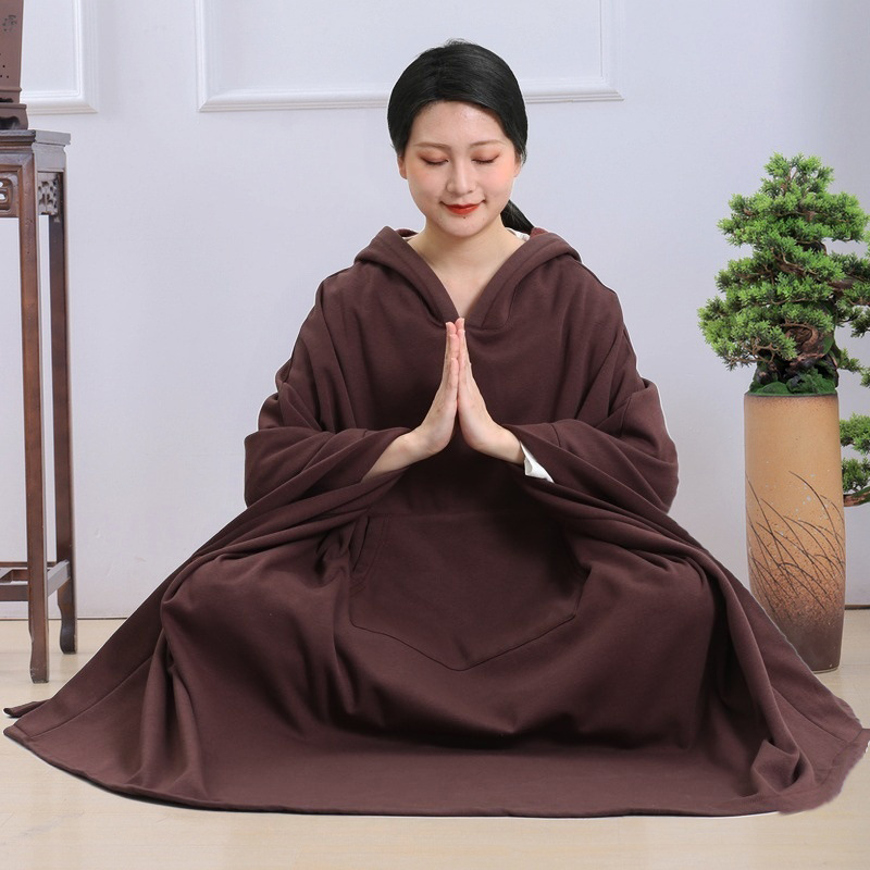 Meditation Clothing, Cloak, Ancient Style Layman's Clothing, Female Buddhist Zen Monk's Clothing, Meditation Clothing, Meditation Clothing