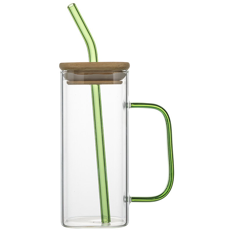 Mango verde cubierta de bambú